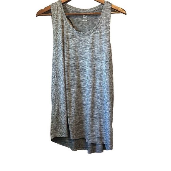 Athletic Works Gray Space‎ Dye Sleeveless Tank Top Racerback Workout Gym - Picture 1 of 3